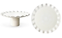 Coton Colors by Laura Johnson Signature White Ruffle Cake Stand